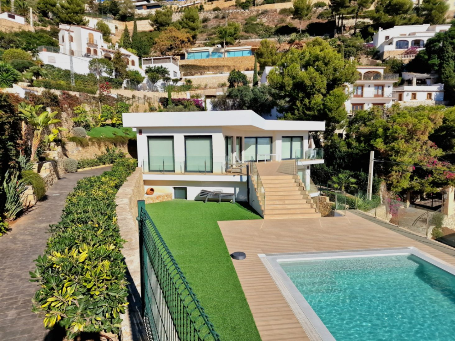 alq-jav - Mietvilla mit Meerblick in Javea, nah dem Hafen.