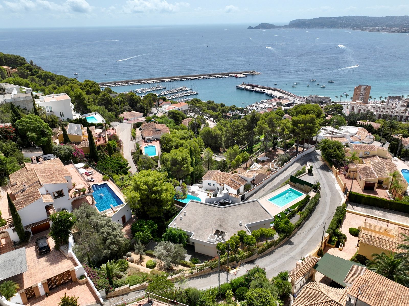 alq-jav - Mietvilla mit Meerblick in Javea, nah dem Hafen.
